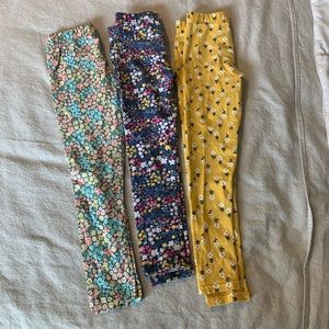🌼🌸3 Cute Pairs of girls floral leggings! 🌸🌼